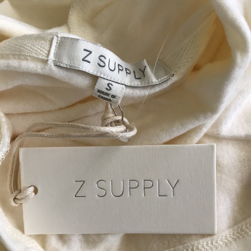 Z Supply Sophia pullover hoodie dress S New - Picture 4 of 5